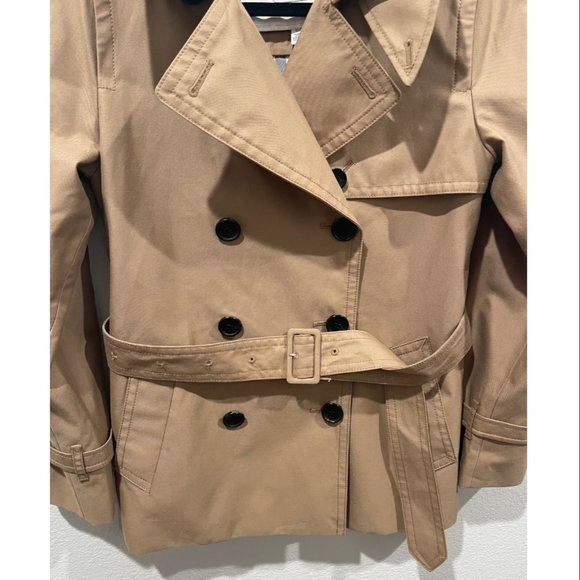 COACH Short Trench Tan Coat - Picture 3 of 11